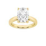 2CTW Elongated Cushion Shaped Lab Grown Diamond (G/VS) Classic Shank Solitaire Engagement Ring in 14K Gold