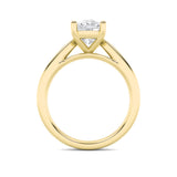 2CTW Elongated Cushion Shaped Lab Grown Diamond (F/VVS) Classic Shank Solitaire Engagement Ring in 14K Gold