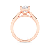 2CTW Elongated Cushion Shaped Lab Grown Diamond (G/VS) Classic Shank Solitaire Engagement Ring in 14K Gold