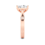 2CTW Elongated Cushion Shaped Lab Grown Diamond (G/VS) Classic Shank Solitaire Engagement Ring in 14K Gold