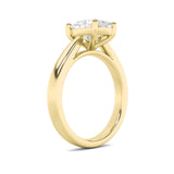 2CTW Oval Shaped Lab Grown Diamond (F/VS) Classic Shank Solitaire Engagement Ring in 14K Gold
