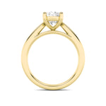 2CTW Oval Shaped Lab Grown Diamond (F/VS) Classic Shank Solitaire Engagement Ring in 14K Gold