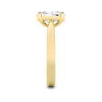 2CTW Oval Shaped Lab Grown Diamond (F/VS) Classic Shank Solitaire Engagement Ring in 14K Gold