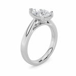 2CTW Pear Shaped Lab Grown Diamond (F/VS) Classic Shank Solitaire Engagement Ring in 14K Gold