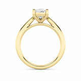 2CTW Pear Shaped Lab Grown Diamond (F/VS) Classic Shank Solitaire Engagement Ring in 14K Gold