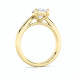 2CTW Pear Shaped Lab Grown Diamond (F/VS) Classic Shank Solitaire Engagement Ring in 14K Gold