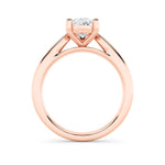 2CTW Pear Shaped Lab Grown Diamond (F/VS) Classic Shank Solitaire Engagement Ring in 14K Gold
