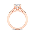 2CTW Round Shaped Lab Grown Diamond (G/VS) Classic Shank Solitaire Engagement Ring in 14K Gold