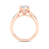 2CTW Round Shaped Lab Grown Diamond (G/VS) Classic Shank Solitaire Engagement Ring in 14K Gold
