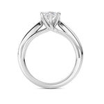 2CTW Marquise Shaped Lab Grown Diamond (F/VS) Ring in 14K White Gold
