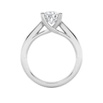3CTW Pear Shaped Lab Grown Diamond (F/VS) Ring in 14K White Gold