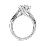 3CTW Pear Shaped Lab Grown Diamond (F/VS) Ring in 14K White Gold