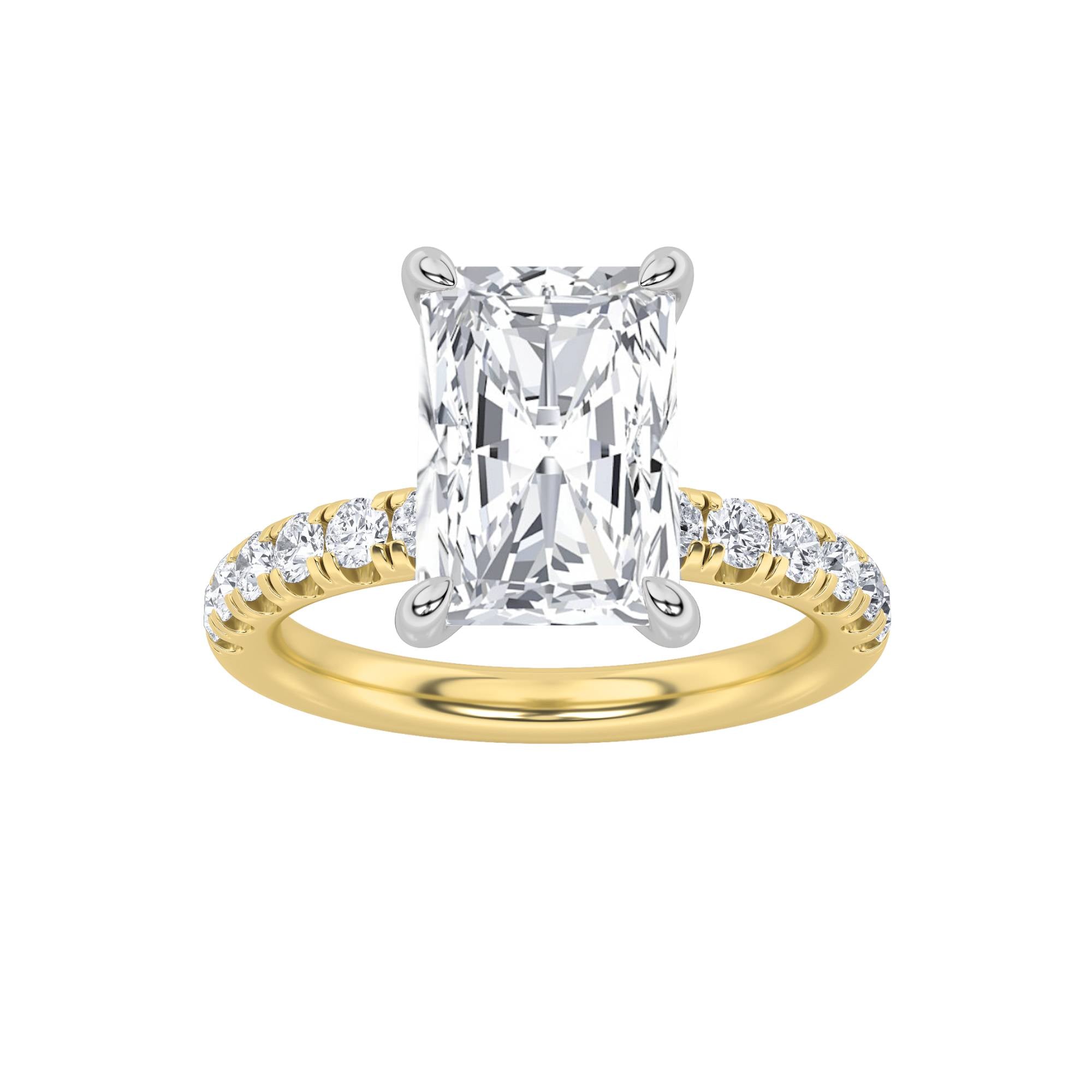 14K White Gold 2ct Lab Diamond Solitaire Ring