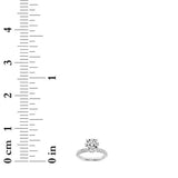 1.5CTW Round Shaped Lab Grown Diamond (F/VS) Hidden Halo Accented Ring in 14K Gold