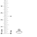 1.5CTW Round Shaped Lab Grown Diamond (G/VS) Hidden Halo Accented Ring in 14K Gold