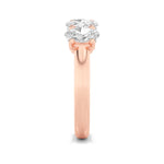 2CTW Oval Shaped Lab Grown Diamond (F/VS) Five Stone Band Ring in 14K Gold