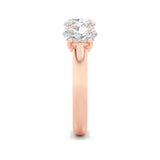 2CTW Oval Shaped Lab Grown Diamond (F/VS) Five Stone Band Ring in 14K Gold