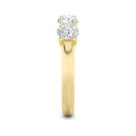 2CTW Round Shaped Lab Grown Diamond (G/VS) Five Stone Band Ring in 14K Gold