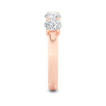 2CTW Round Shaped Lab Grown Diamond (F/VS) Five Stone Band Ring in 14K Gold