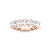 2.25CTW Oval Shaped Lab Grown Diamond (F/VS) Ring in 14K Rose Gold