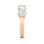 2.25CTW Oval Shaped Lab Grown Diamond (F/VS) Ring in 14K Rose Gold