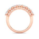 2.25CTW Oval Shaped Lab Grown Diamond (F/VS) Seven Stone Band Ring in 14K Gold
