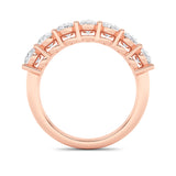 2.25CTW Oval Shaped Lab Grown Diamond (F/VS) Seven Stone Band Ring in 14K Gold