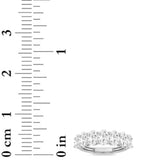 3CTW Oval Shaped Lab Grown Diamond (F/VS) Seven Stone Band Ring in 14K Gold