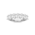 3CTW Oval Shaped Lab Grown Diamond (G/VS) Seven Stone Band Ring in 14K Gold