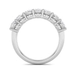 3CTW Oval Shaped Lab Grown Diamond (G/VS) Seven Stone Band Ring in 14K Gold