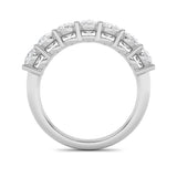 3CTW Oval Shaped Lab Grown Diamond (G/VS) Seven Stone Band Ring in 14K Gold