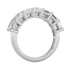 2CTW Princess Shaped Lab Grown Diamond (F/VS) Seven Stone Band Ring in 14K Gold