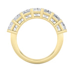 2CTW Princess Shaped Lab Grown Diamond (F/VS) Seven Stone Band Ring in 14K Gold