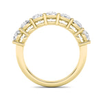 2CTW Round Shaped Lab Grown Diamond (F/VS) Seven Stone Band Ring in 14K Gold