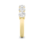 2CTW Round Shaped Lab Grown Diamond (F/VS) Seven Stone Band Ring in 14K Gold