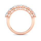 2CTW Round Shaped Lab Grown Diamond (F/VS) Seven Stone Band Ring in 14K Gold