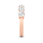 2CTW Round Shaped Lab Grown Diamond (F/VS) Seven Stone Band Ring in 14K Gold