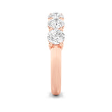 2CTW Round Shaped Lab Grown Diamond (F/VS) Seven Stone Band Ring in 14K Gold