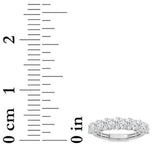 3CTW Round Shaped Lab Grown Diamond (F/VS) Seven Stone Band Ring in 14K Gold