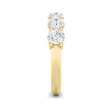 3CTW Round Shaped Lab Grown Diamond (F/VS) Seven Stone Band Ring in 14K Gold