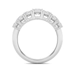 2CTW Oval Shaped Lab Grown Diamond (F/VS) Seven Stone Band Ring in 14K Gold