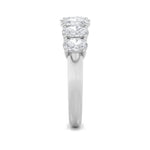 2CTW Oval Shaped Lab Grown Diamond (F/VS) Seven Stone Band Ring in 14K Gold