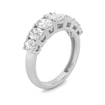 2CTW Oval Shaped Lab Grown Diamond (G/VS) Seven Stone Band Ring in 14K Gold