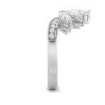 1.5CTW Marquise Shaped Lab Grown Diamond (F/VVS) Fancy Contour Ring in 14K Gold