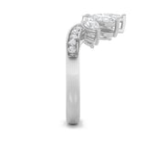 1.5CTW Marquise Shaped Lab Grown Diamond (F/VVS) Fancy Contour Ring in 14K Gold