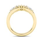 1.5CTW Marquise Shaped Lab Grown Diamond (F/VS) Fancy Contour Ring in 14K Gold