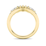 1.5CTW Marquise Shaped Lab Grown Diamond (F/VVS) Fancy Contour Ring in 14K Gold