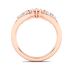 1.5CTW Marquise Shaped Lab Grown Diamond (F/VVS) Fancy Contour Ring in 14K Gold