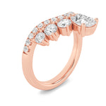 1.5CTW Pear Shaped Lab Grown Diamond (F/VS) Fancy Contour Ring in 14K Gold