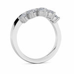 1CTW Round Shaped Lab Grown Diamond (F/VS) Fancy Contour Ring in 14K Gold